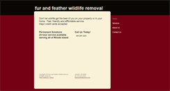Desktop Screenshot of furandfeatherwildliferemoval.com