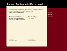 Tablet Screenshot of furandfeatherwildliferemoval.com